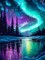 Aurora Landscape Diamond Art Kits for Adults Beginners Aurora Scenery 5D Diamond Painting Kits for Adult Brilliant Starry River,DIY Full Round Gem Art Craft Paint by Diamonds,Home Wall Decor 12x16Inch